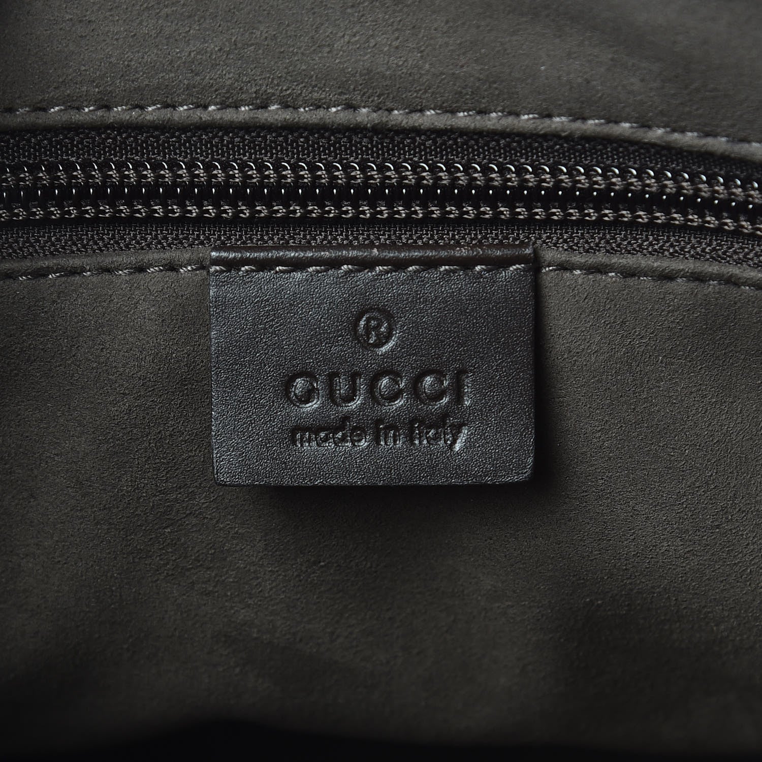 Gucci GG Supreme Monogram Small Zippered Tote Dark Brown 6 of 9