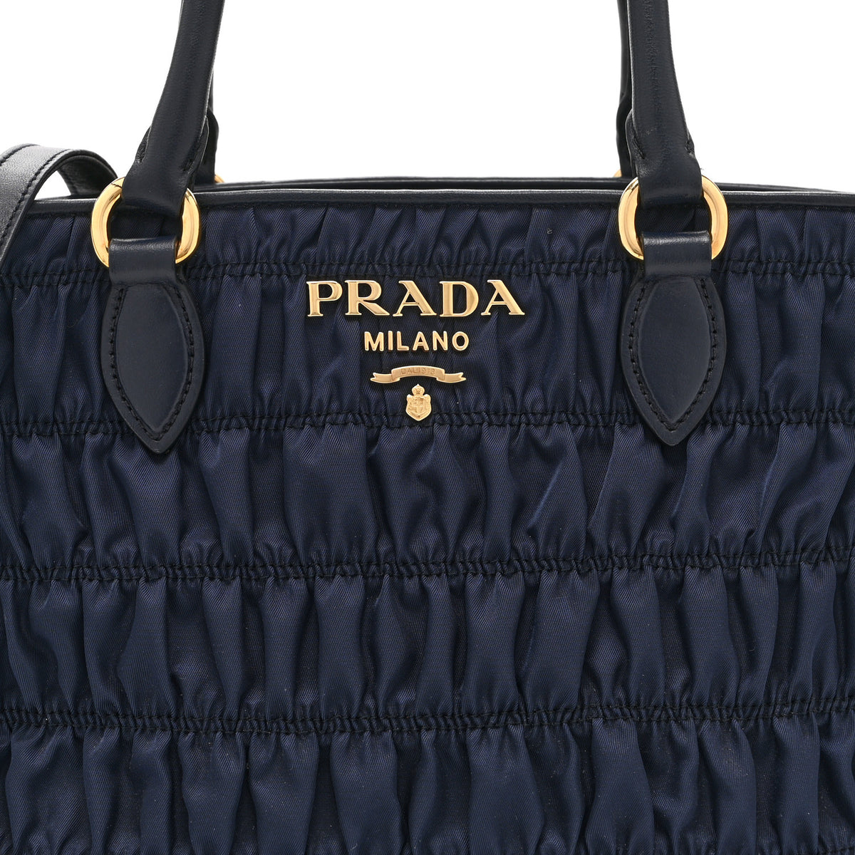 Prada Tessuto Nylon Gaufre Small Tote Baltico 8 of 10