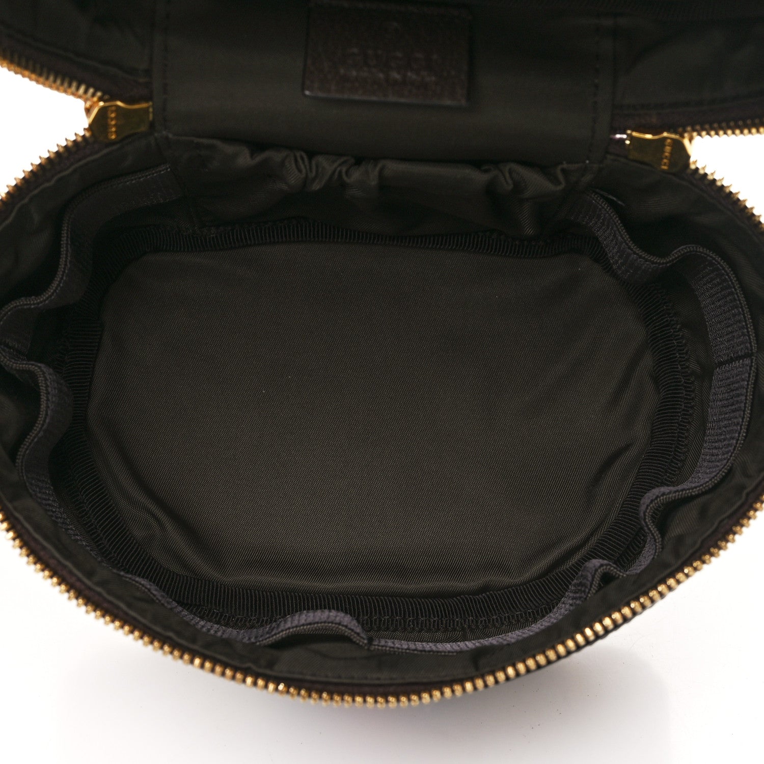 Gucci GG Supreme Monogram Textured Calfskin Web Ophidia Vanity Cosmetic Case Beige Ebony New Acero 5 of 10