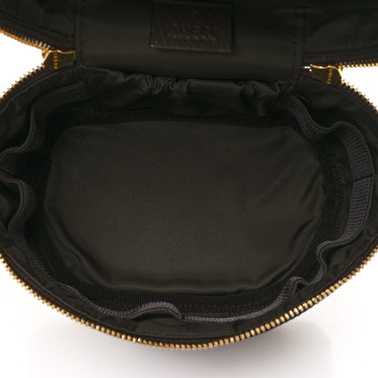 Gucci GG Supreme Monogram Textured Calfskin Web Ophidia Vanity Cosmetic Case Beige Ebony New Acero 5 of 10