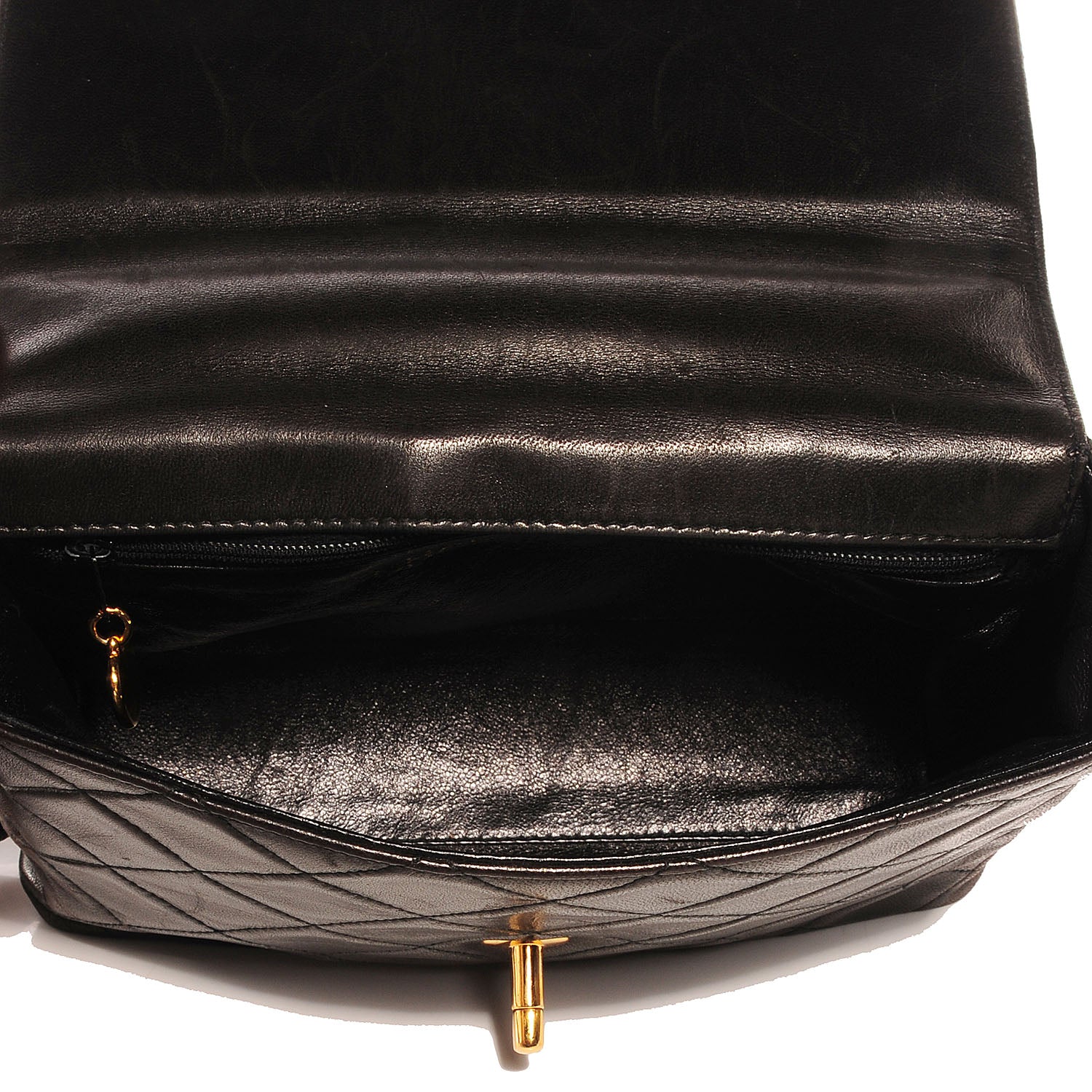 Chanel Lambskin Small Shoulder Flap Bag Black 8 of 8
