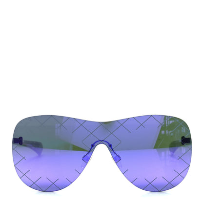 Chanel Shield Runway Sunglasses 4215 Silver Purple 2 of 7