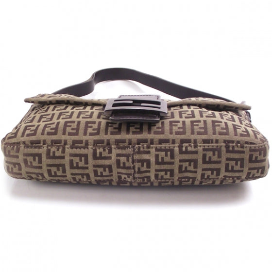 Fendi Zucchino Baguette Tote Brown 4 of 14