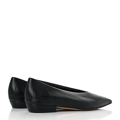 Bottega Veneta Nappa Almond Flats 37 Black 4 of 8