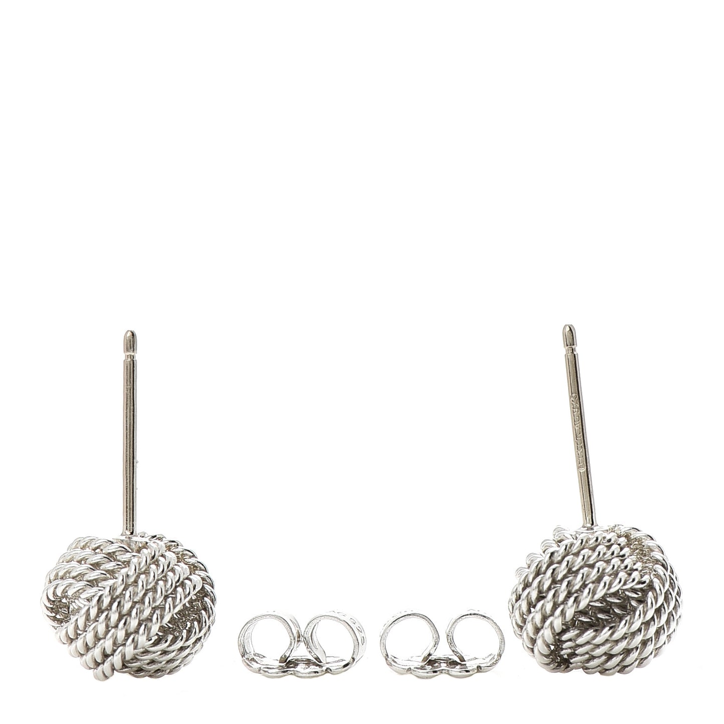 Sterling Silver Twist Knot Earrings