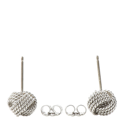 Tiffany Sterling Silver Twist Knot Earrings 3 of 6
