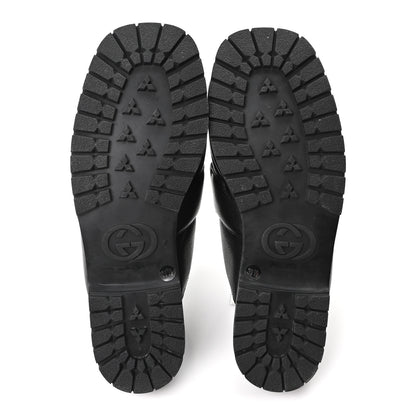 Gucci Goatskin Auroville Horsebit Mules 39.5 Black 6 of 9