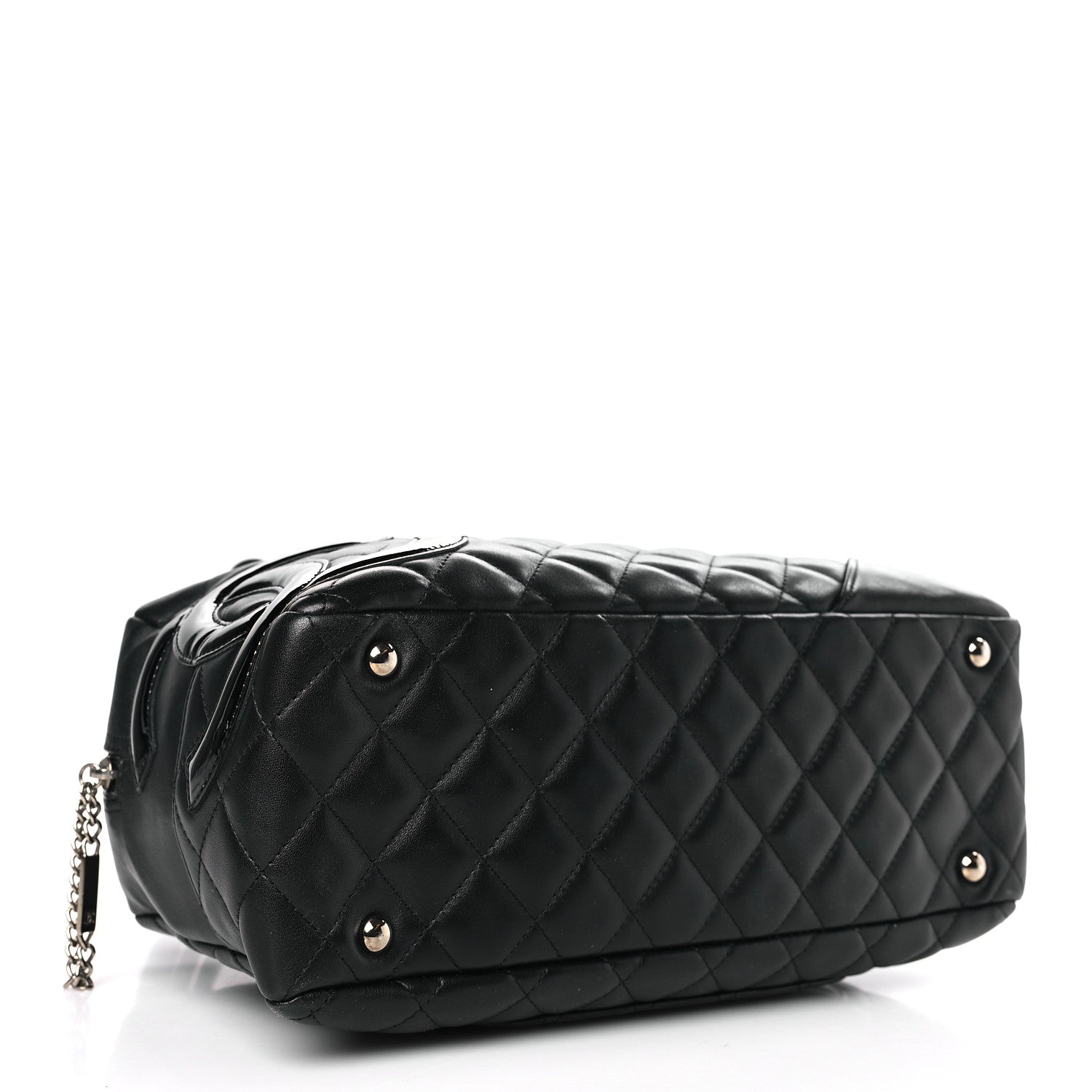 Chanel Calfskin Quilted Large Cambon Bowler Black 4 of 9