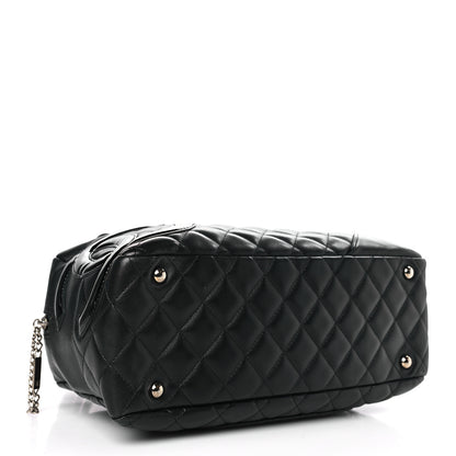 Chanel Calfskin Quilted Large Cambon Bowler Black 4 of 9