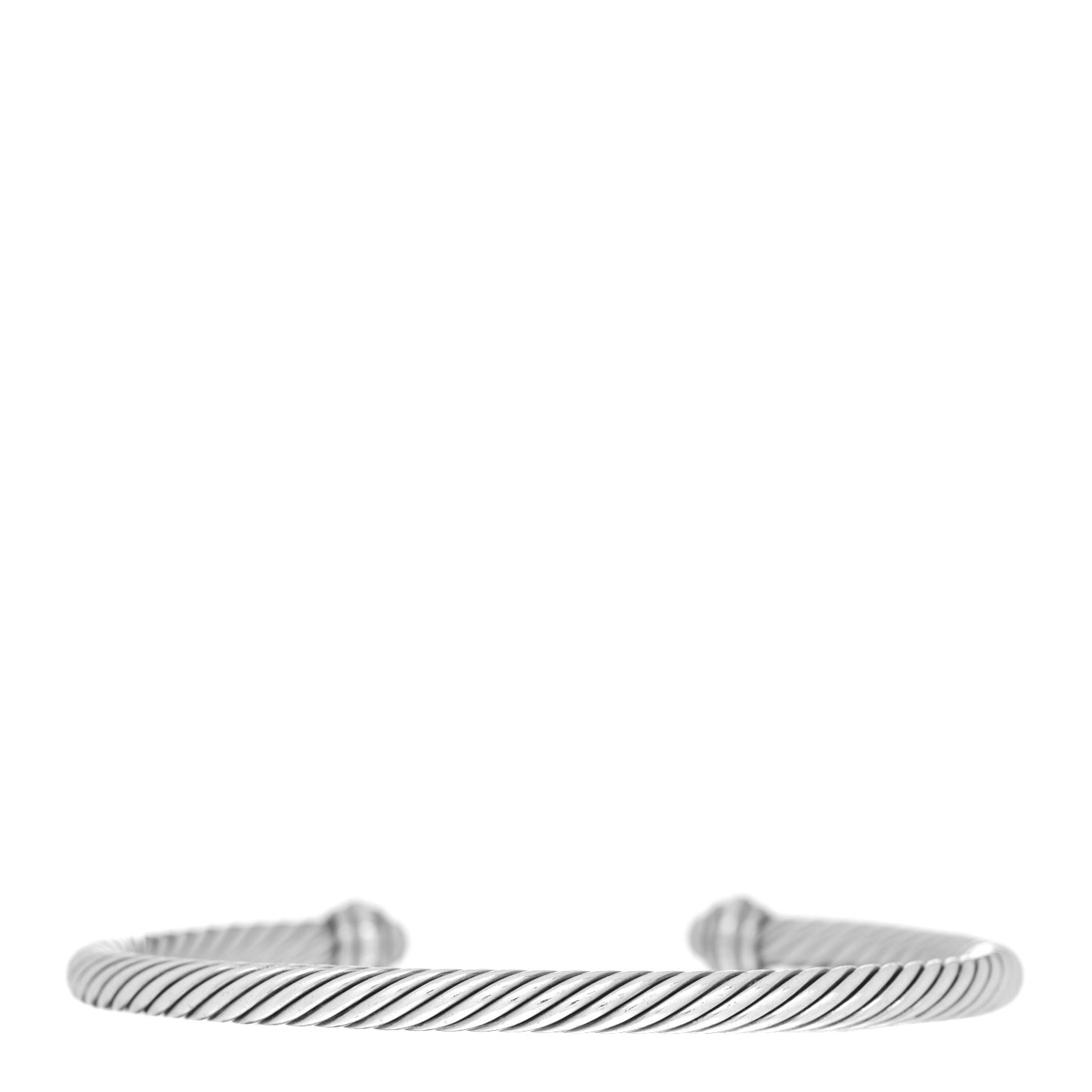 Sterling Silver 18K Yellow Gold 4mm Cable Classics Bracelet