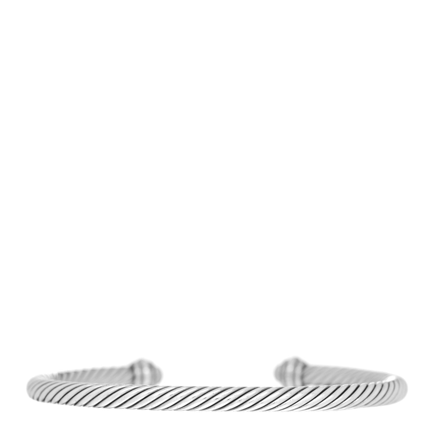 David Yurman Sterling Silver 18K Yellow Gold 4mm Cable Classics Bracelet 2 of 3