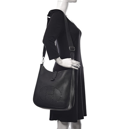 Hermes Taurillon Clemence Evelyne III GM Black 2 of 10