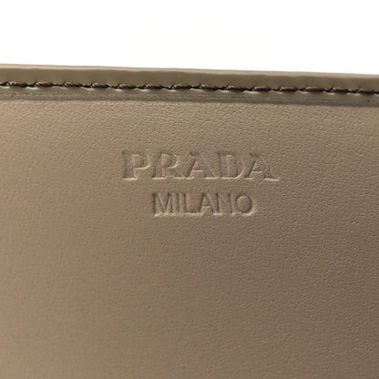 Prada Spazzolato Continental Flap Wallet Beige 6 of 9