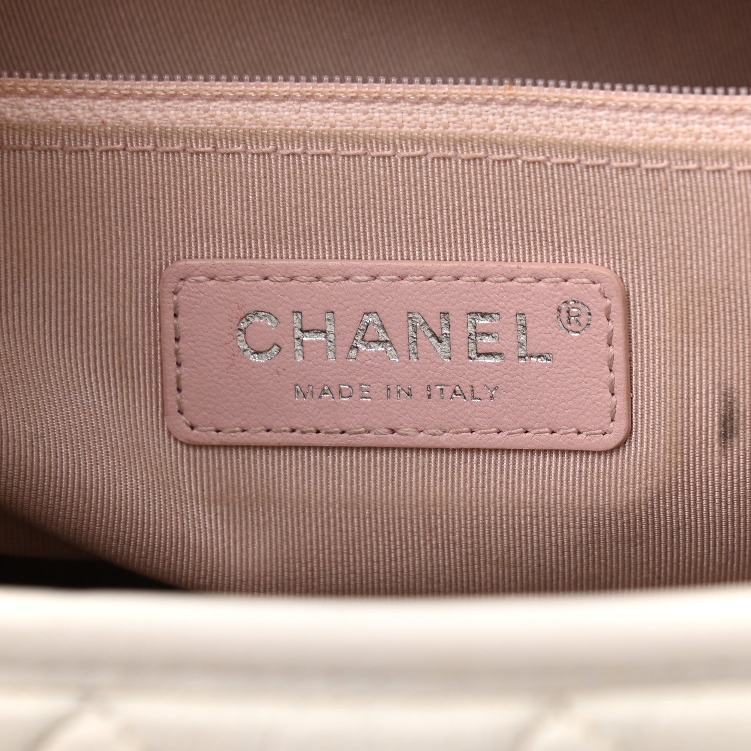Chanel Patent Goatskin Quilted Medium Gabrielle Hobo White 6 of 25