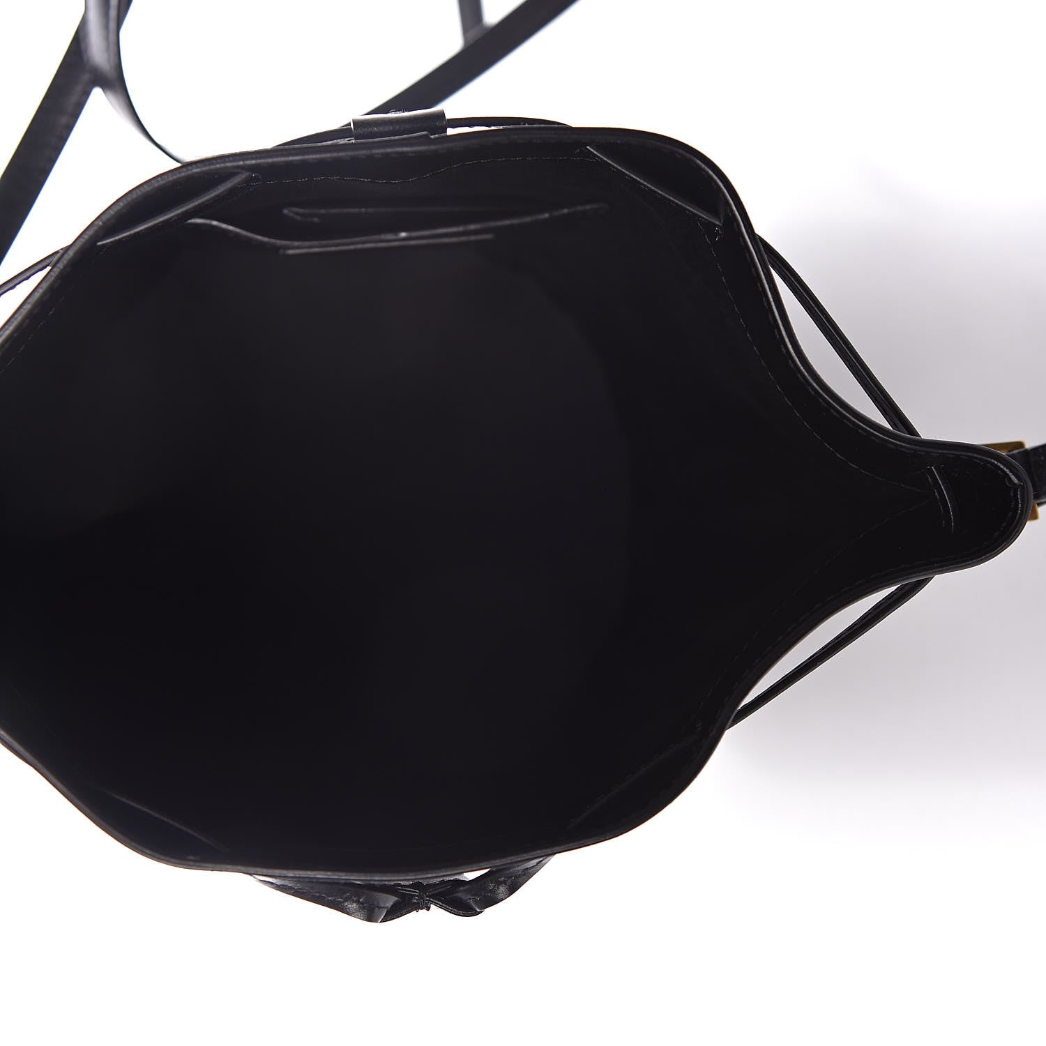 Saint Laurent Smooth Calfskin Medium Talitha Bucket Bag Black 5 of 10