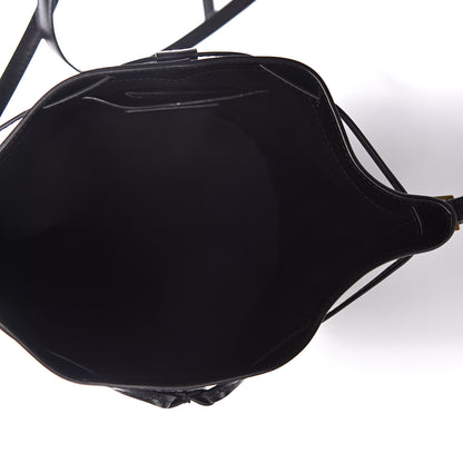 Saint Laurent Smooth Calfskin Medium Talitha Bucket Bag Black 5 of 10