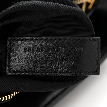 Saint Laurent Calfskin Y Quilted Monogram Toy Loulou Crossbody Bag Black 7 of 12