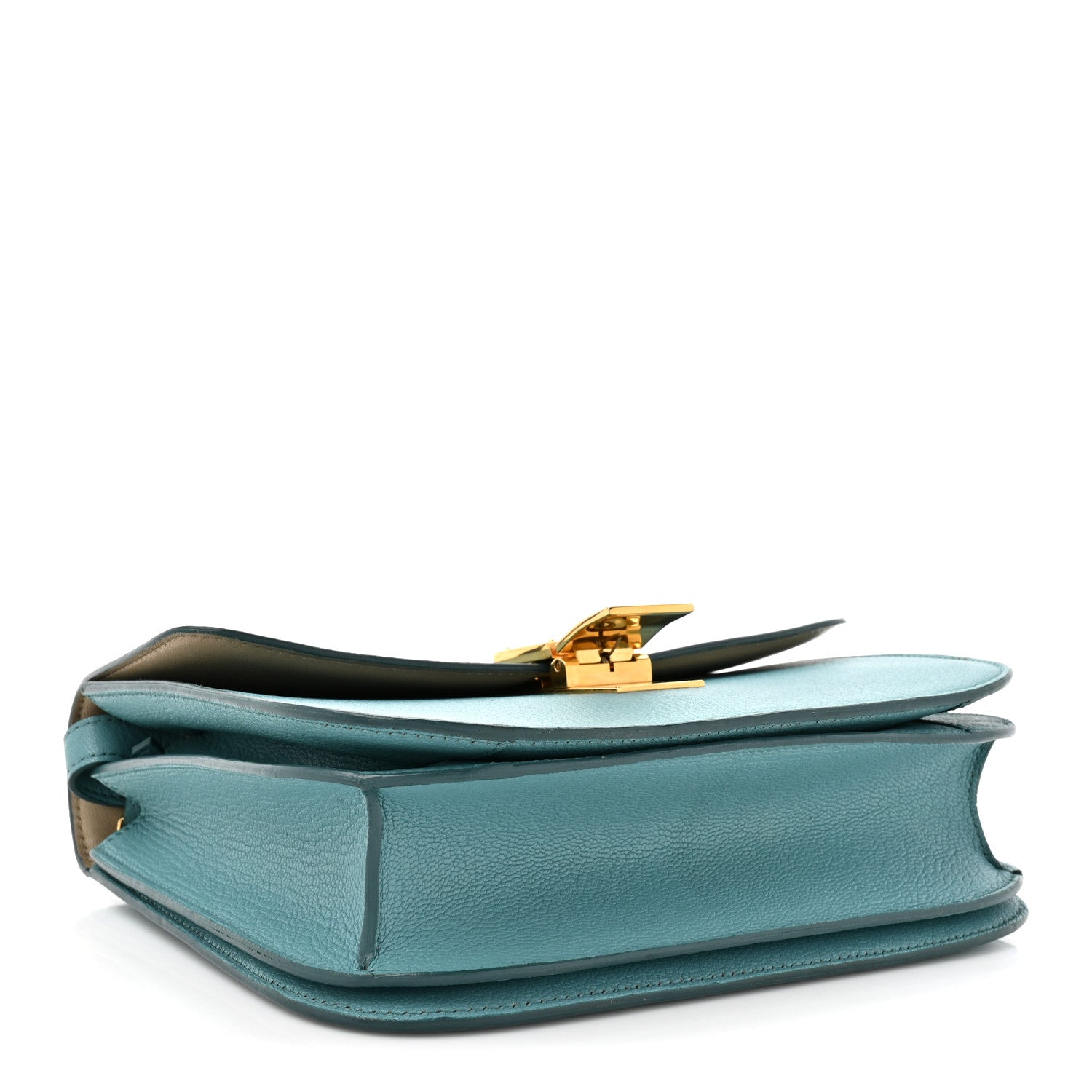Celine Goatskin Medium Classic Box Flap Bag Antarctic 4 of 18