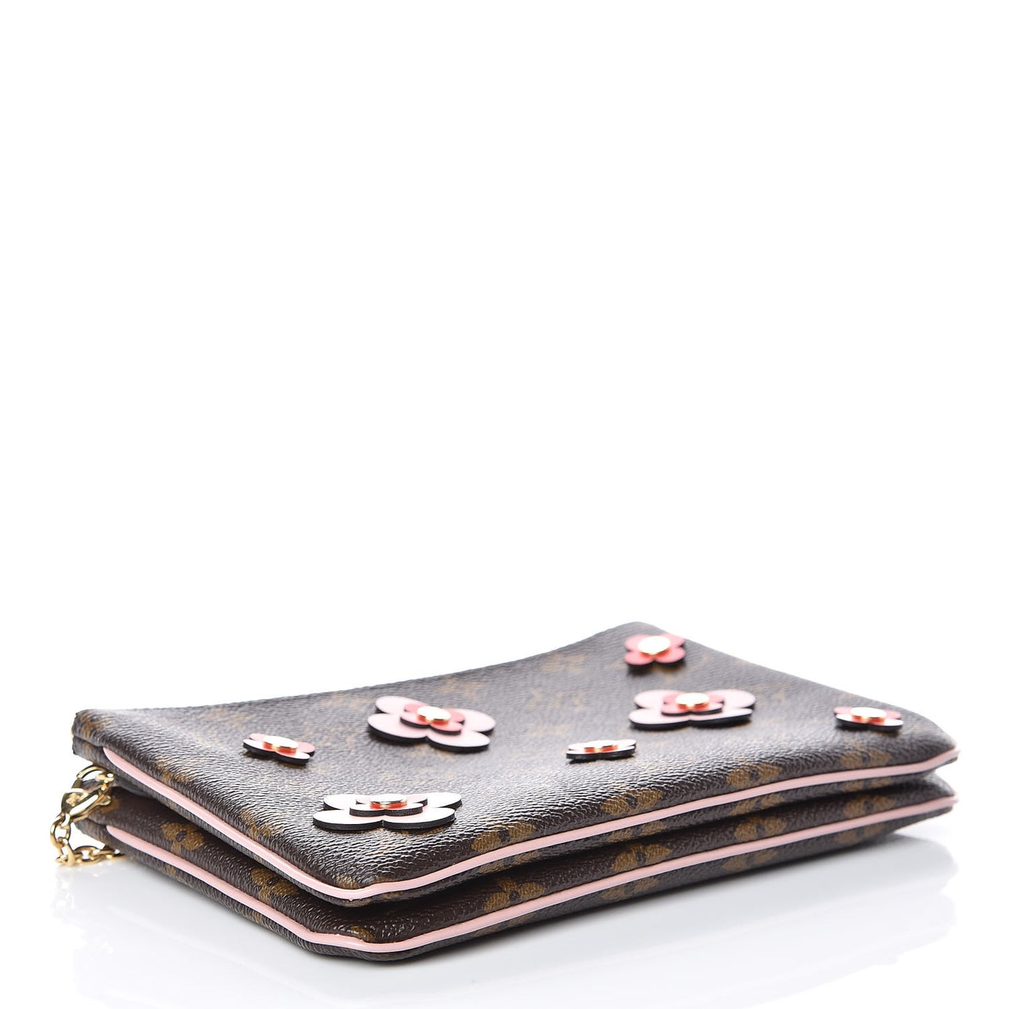 Monogram Blooming Flowers Double Zip Pochette