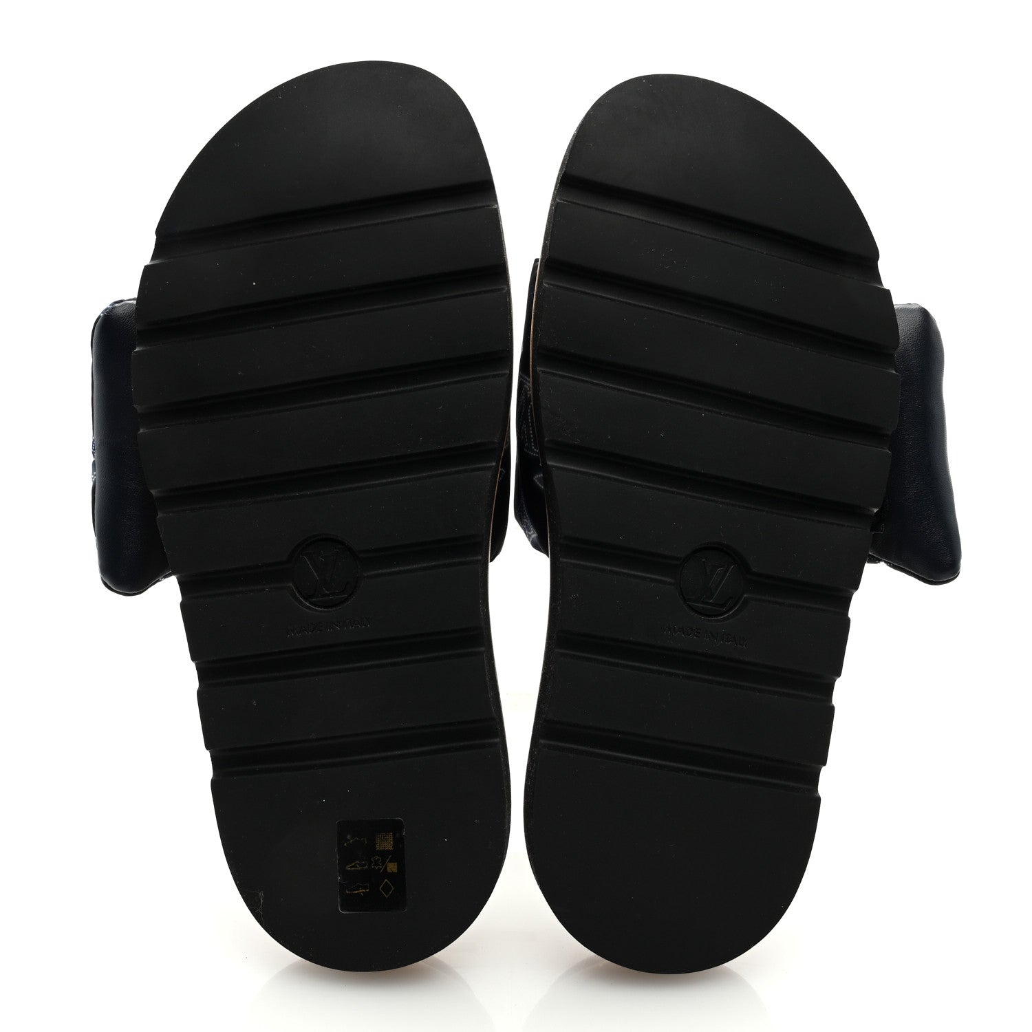 Louis Vuitton Nylon Monogram Womens Pool Pillow Comfort Mules 41 Navy Blue 4 of 7