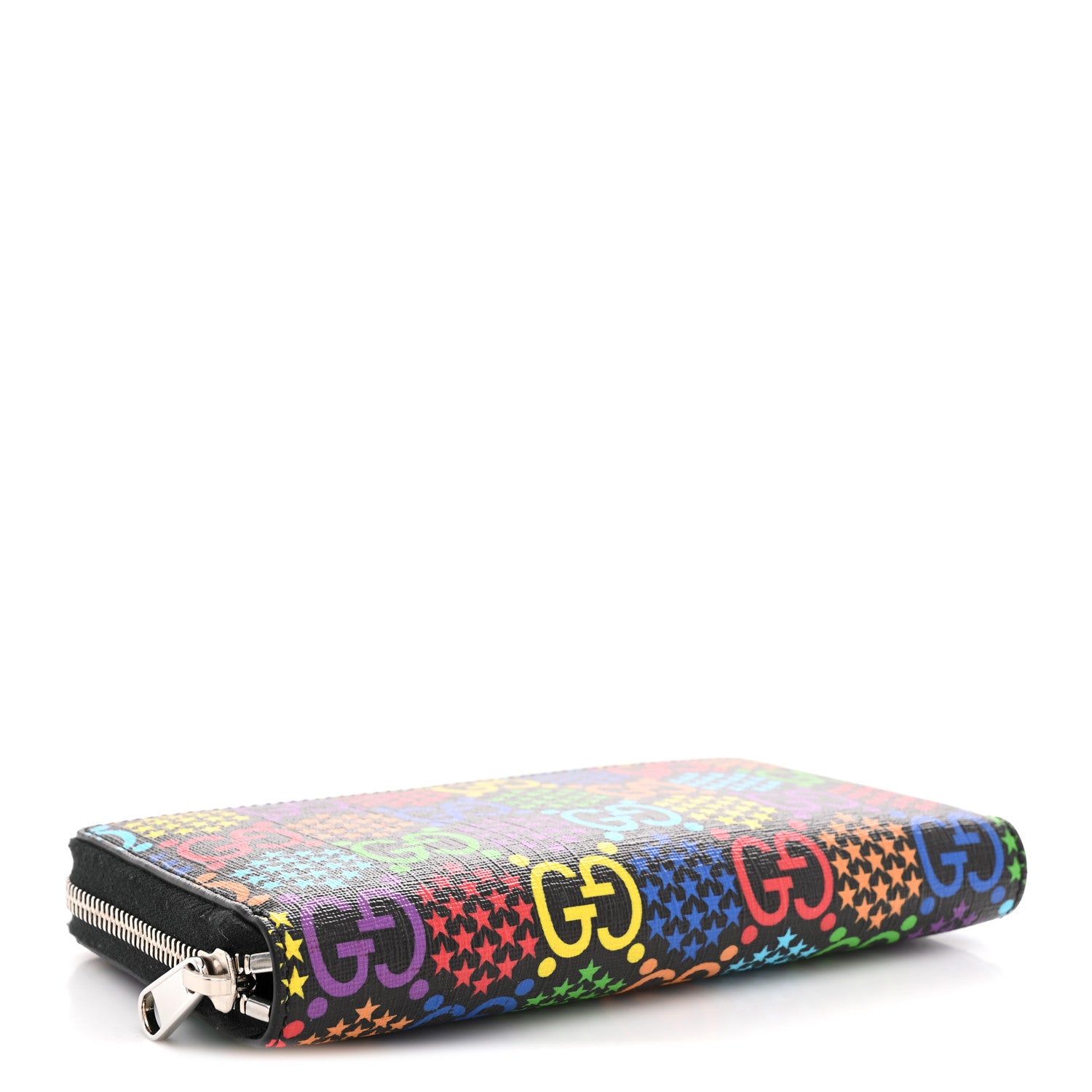 Gucci GG Supreme Monogram Psychedelic Zip Around Wallet Black Multicolor 4 of 8
