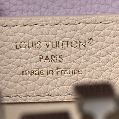 Louis Vuitton Taurillon Mother of Pearl Flower Chain Capucines Mini Quartz Misty 6 of 11