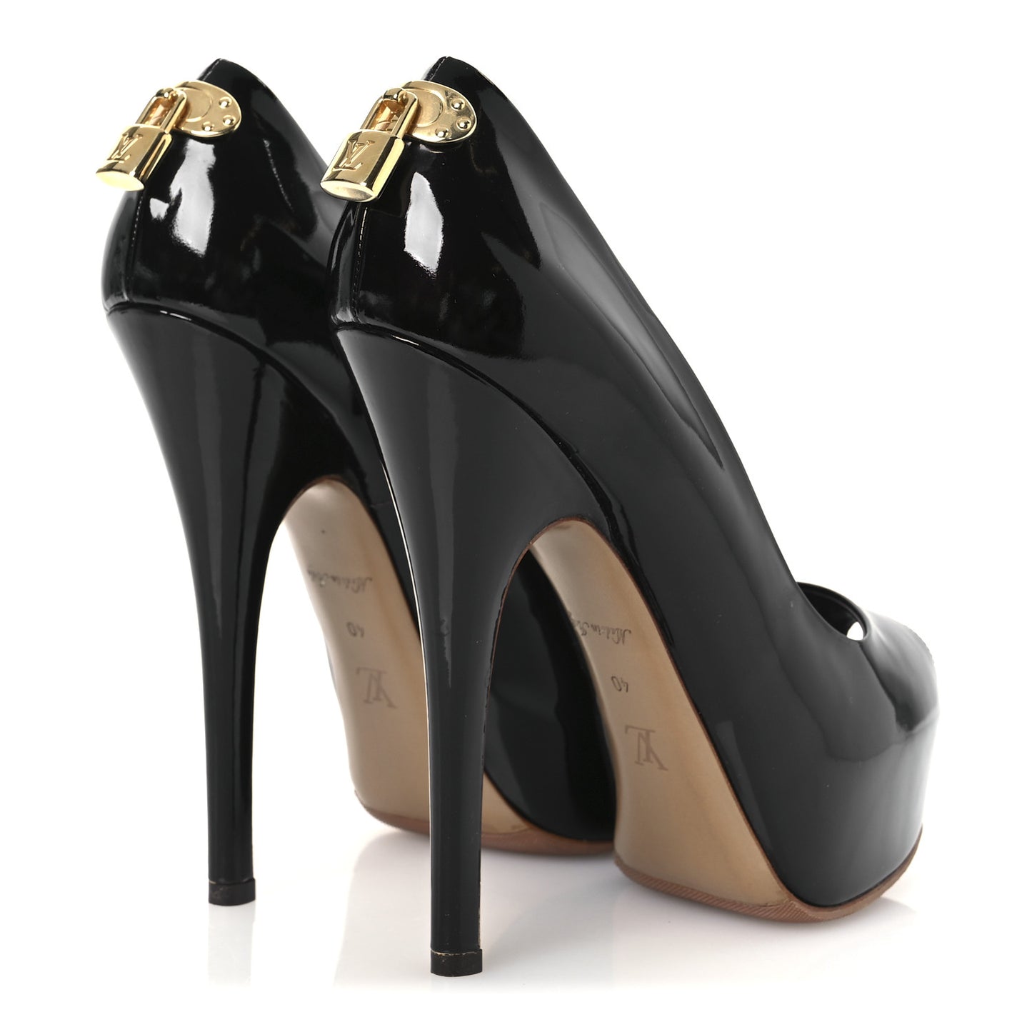 Patent Calfskin Oh Really Peep Toe Pumps 40 Amarante