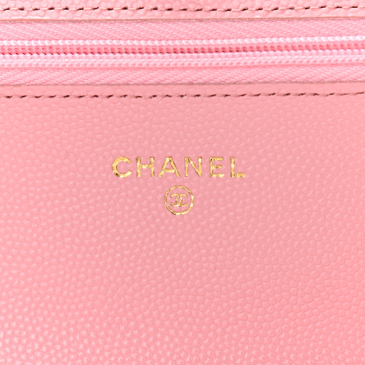 Chanel Caviar Quilted Wallet on Chain WOC Light Pink 6 of 10