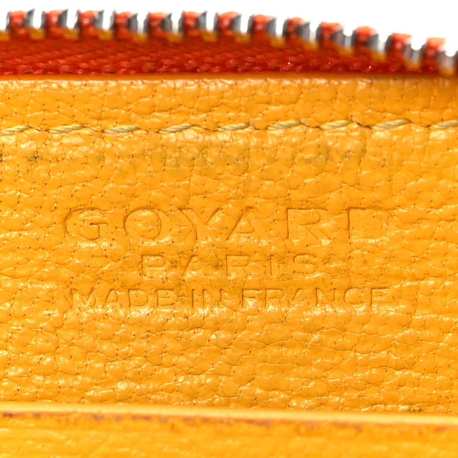 Goyard Goyardine Matignon PM Wallet Orange 6 of 8