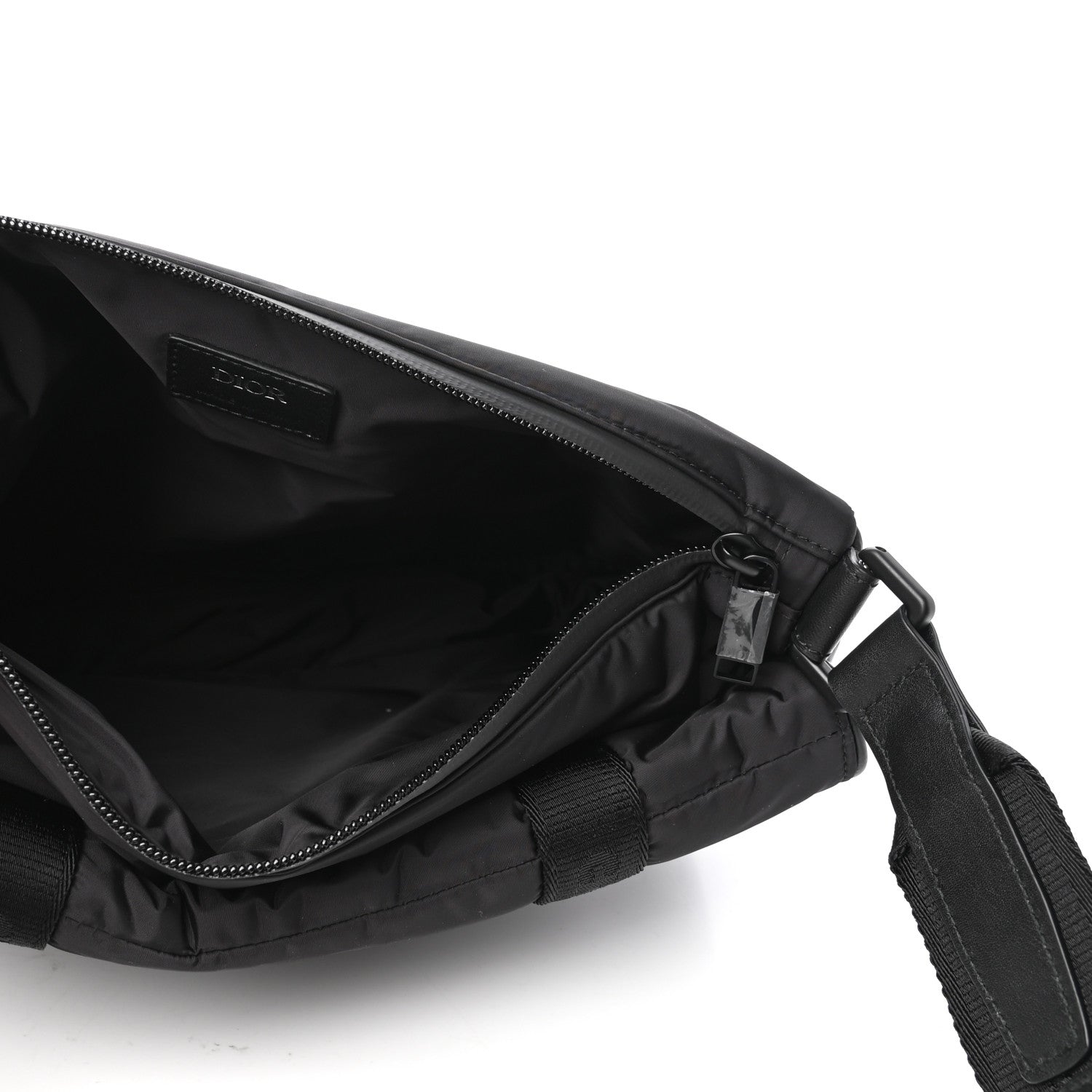 Christian Dior HOMME Nylon Saddle Messenger Bag Black 5 of 9