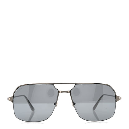 Cartier Metal CT0230S Sunglasses Silver Blue 2 of 8