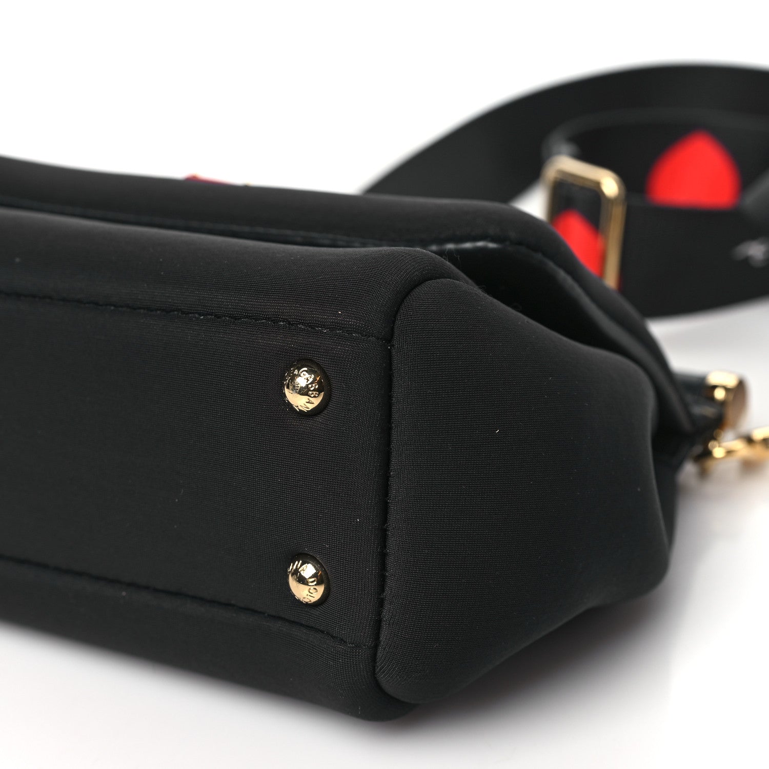 Dolce & Gabbana Neoprene Small Miss Sicily Satchel Black 9 of 9