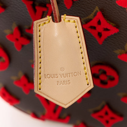 Louis Vuitton Monogram Tuffetage Deauville Cube Red 8 of 13