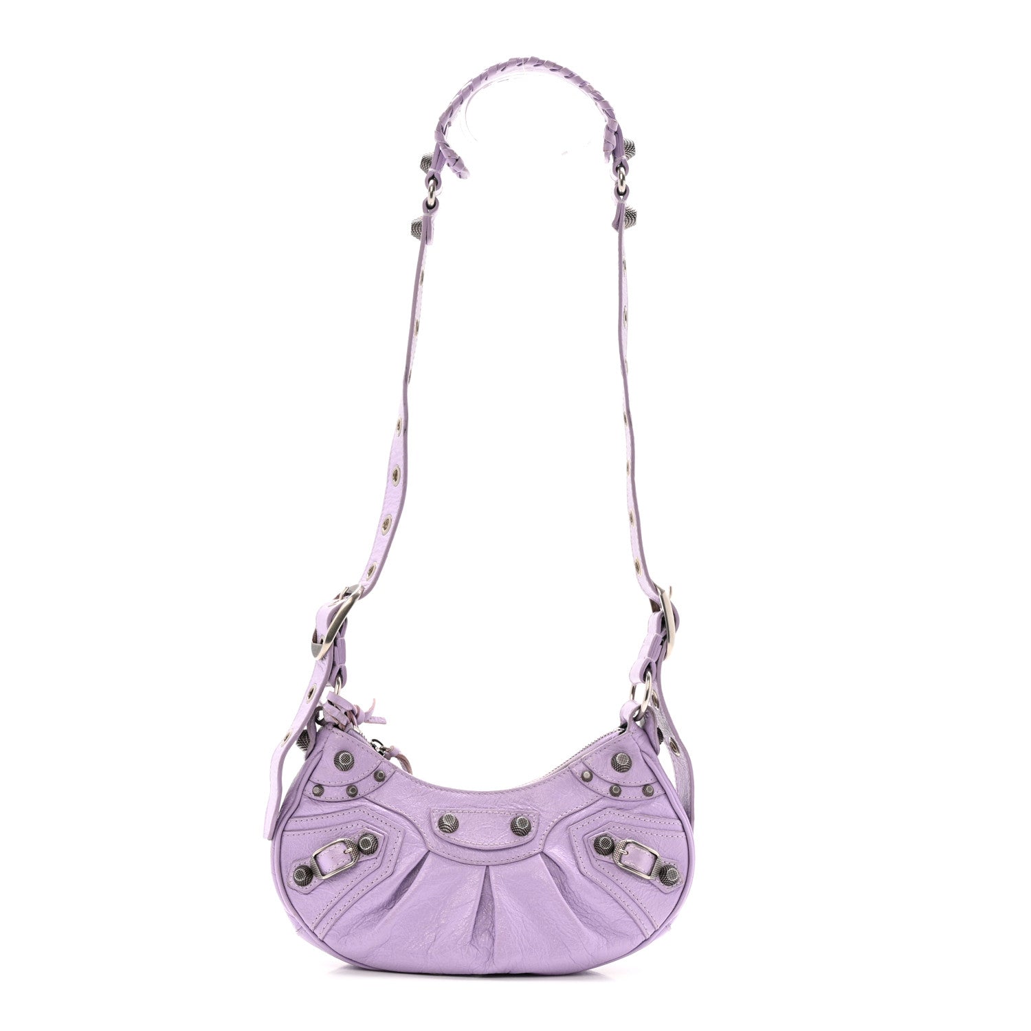 Balenciaga Agneau Arena Le Cagole Shoulder Bag XS Lilac 1 of 15