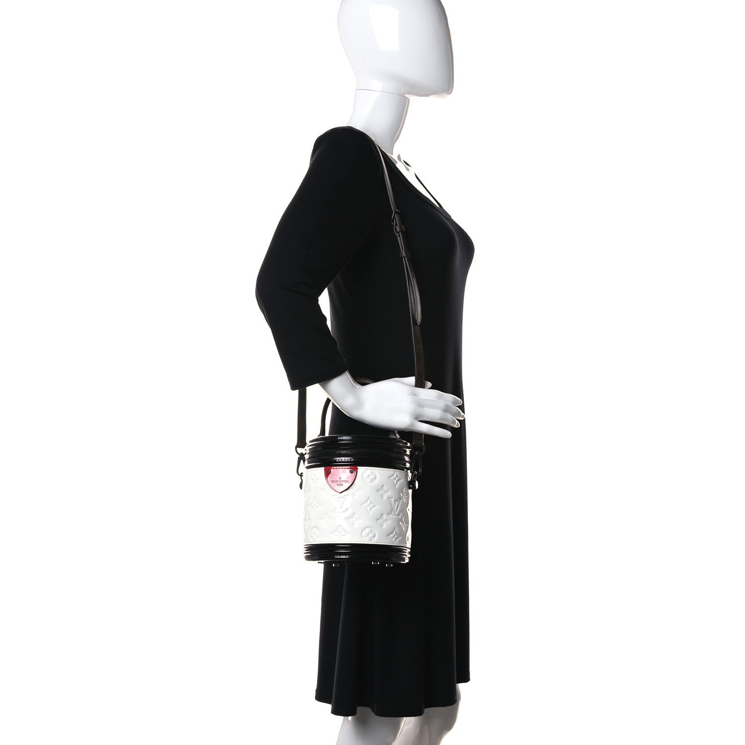Louis Vuitton Monogram Patent Calfskin Cannes White 2 of 9