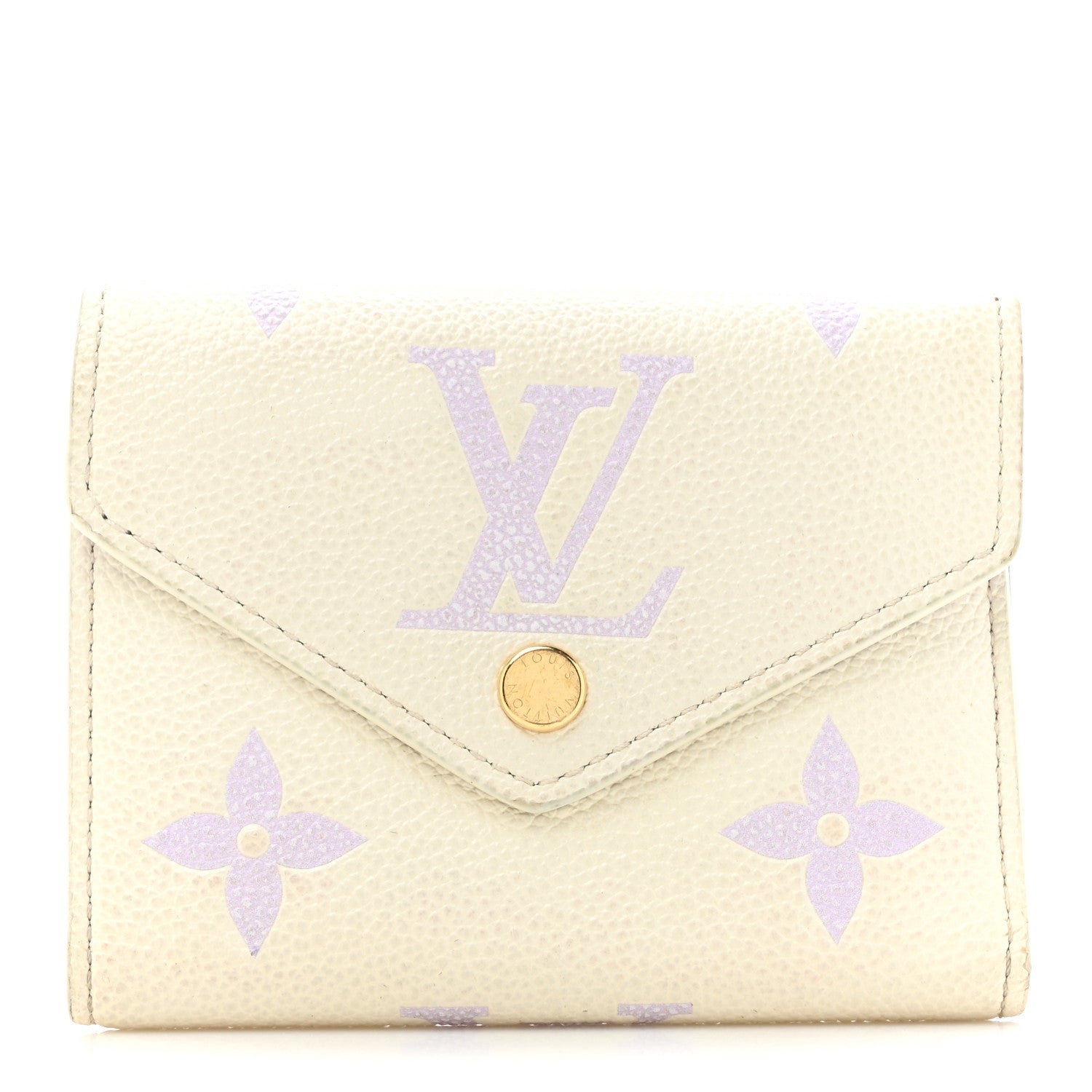 Louis Vuitton Empreinte Monogram Giant Victorine Wallet Latte Bubble Tea 1 of 10