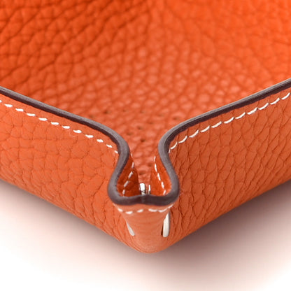 Hermes Taurillon Clemence Mises et Relances Change Tray Potiron 7 of 10