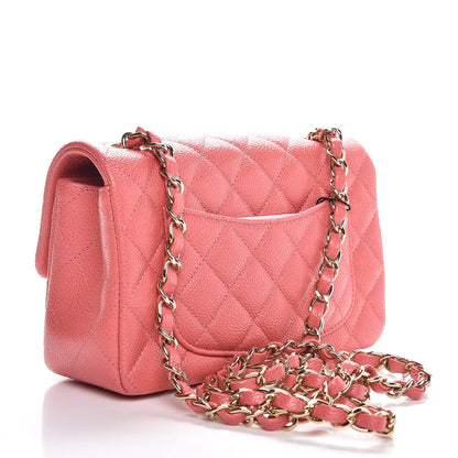 Chanel Caviar Quilted Mini Rectangular Flap Pink 3 of 8