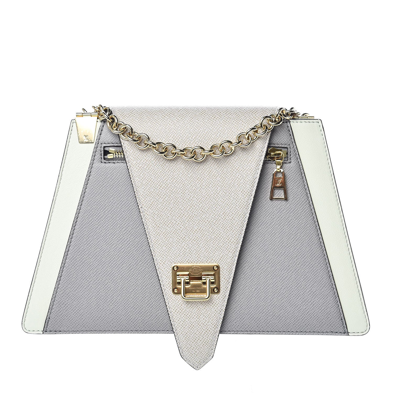 Louis Vuitton Taiga Trapeze Gray Pistachio Green 1 of 9