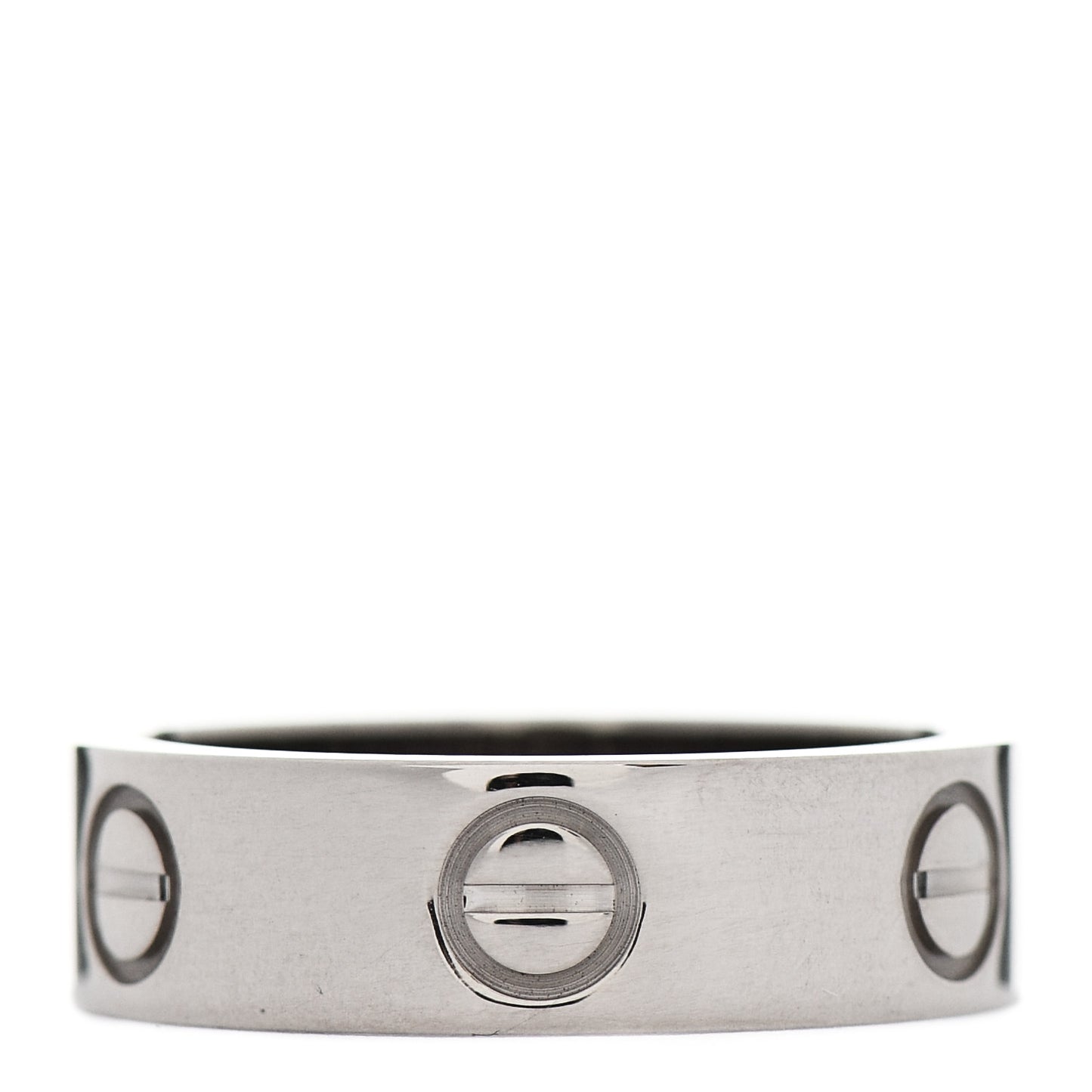 18K White Gold 5.5mm LOVE Ring 51 5.75