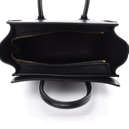 Celine Smooth Calfskin Nano Luggage Black 6 of 11