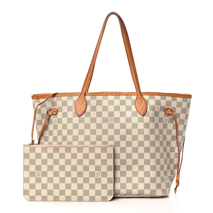 Louis Vuitton Damier Azur Neo Neverfull MM Rose Ballerine 1 of 12