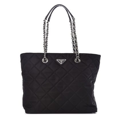 Prada Tessuto Nylon Quilted Shopping Tote Black 1 of 9
