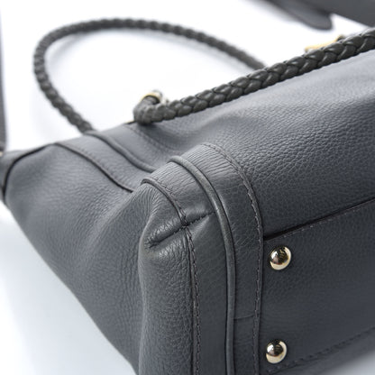 Gucci Pebbled Calfskin Small Bella Top Handle Bag Gray 17 of 17