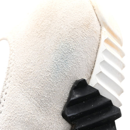 Hermes Goatskin Suede Goatskin Bouncing Sneakers White Black 9 of 11