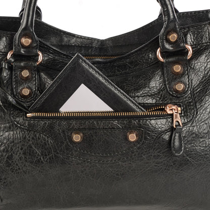 Balenciaga Agneau Giant 12 Rose Gold Hardware City Black 4 of 13