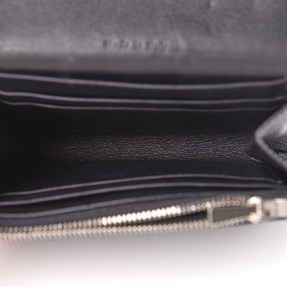 Celine Grained Calfskin Small Trotteur Multifunction Wallet Black 5 of 8