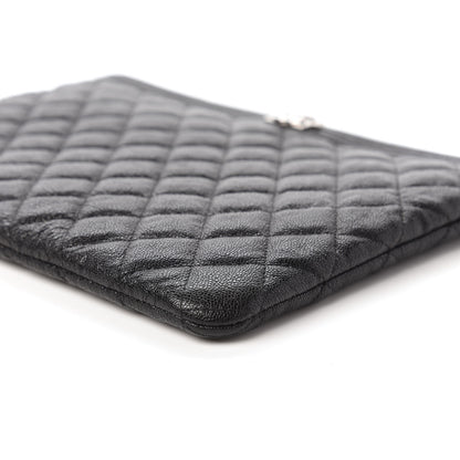 Chanel Caviar Quilted Medium Boy Cosmetic Case Black 7 of 10