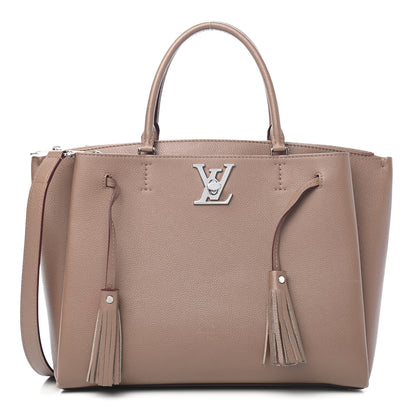 Louis Vuitton Calfskin Lockmeto Taupe Glace 1 of 8