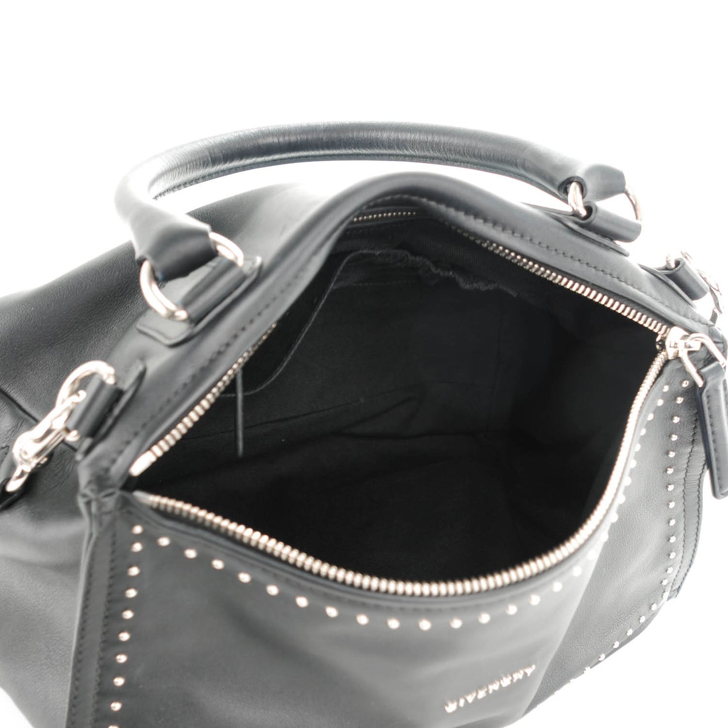 Calfskin Studded Medium Pandora Black